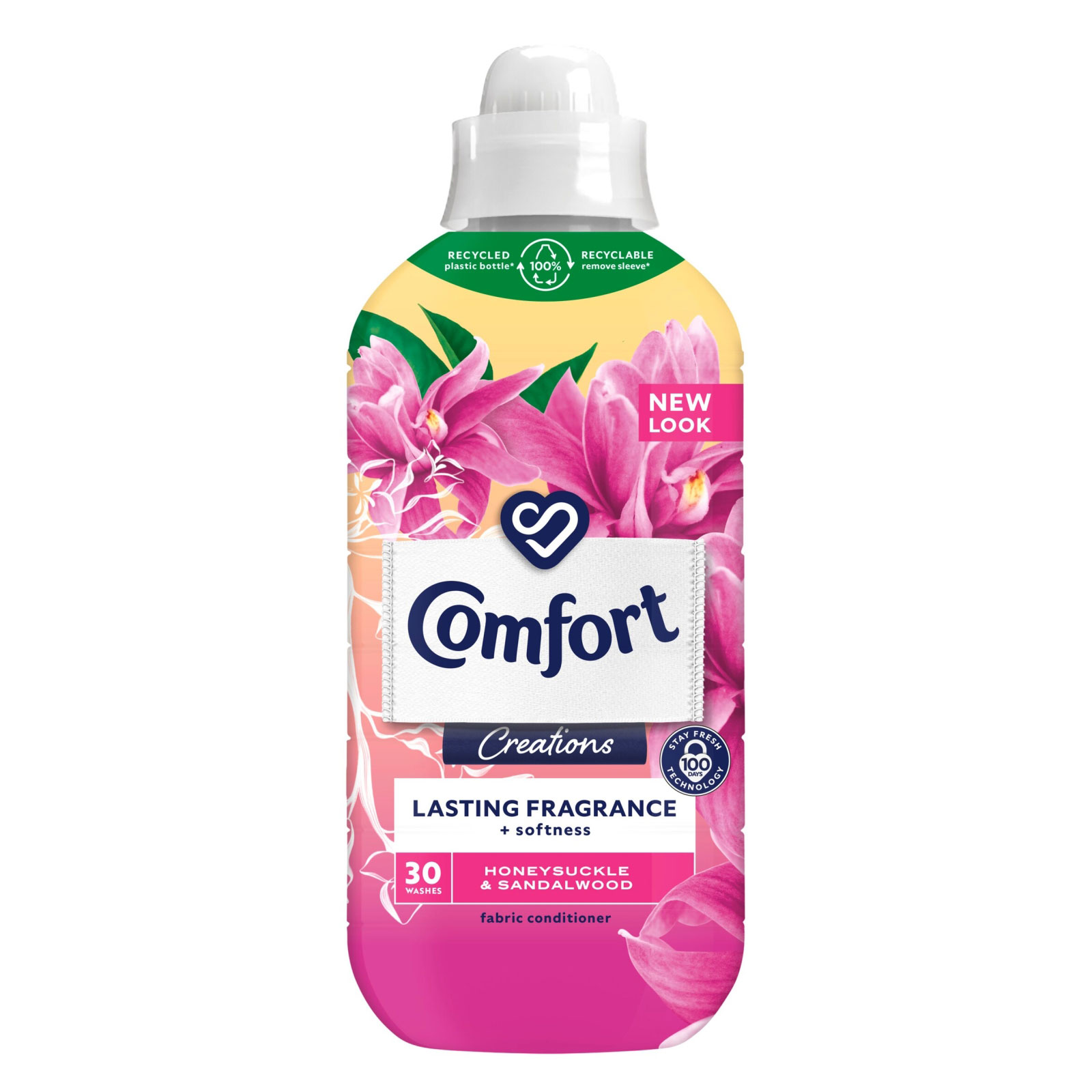 Best Comfort Creations Fabric Conditioner Honeysuckle & Sandalwood 30 Washes 900ml | High Quality Cleaning Product Online - Product Image Best Comfort Creations Fabric Conditioner Honeysuckle & Sandalwood 30 Washes 900ml | High Quality Cleaning Product Online - Product Image